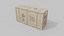 Extra Long and Tall Wooden Crate - Customizable Shipping Box 3D model