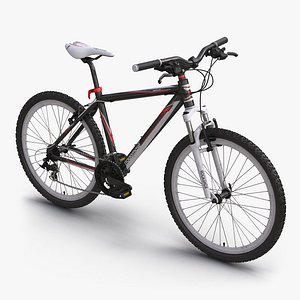 Mountain Bike Red 3D Model