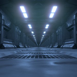 3D Modular SciFi Corridor