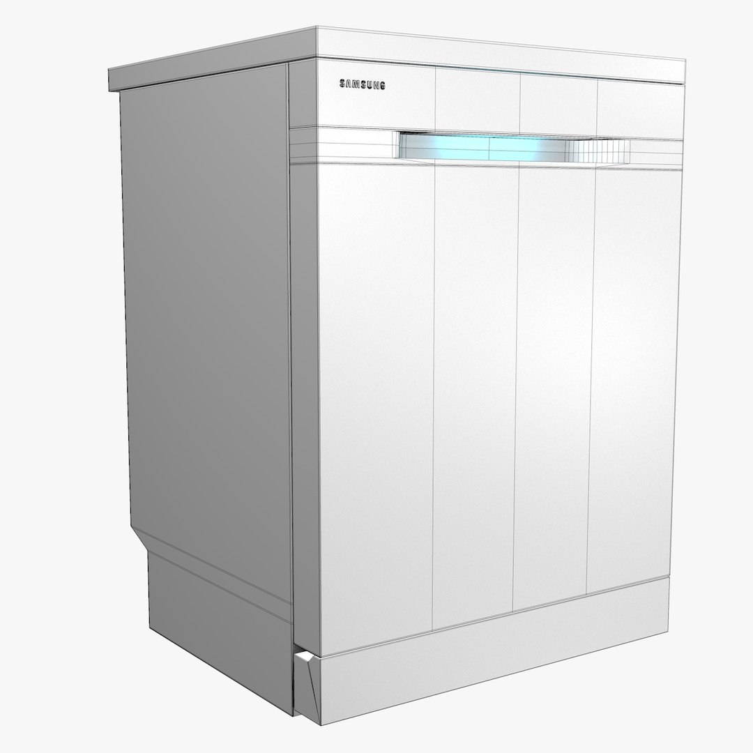 dishwasher samsung waterwall 3d model