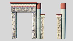 3D egyptian temple