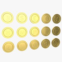 Currency Symbols Coins Collection