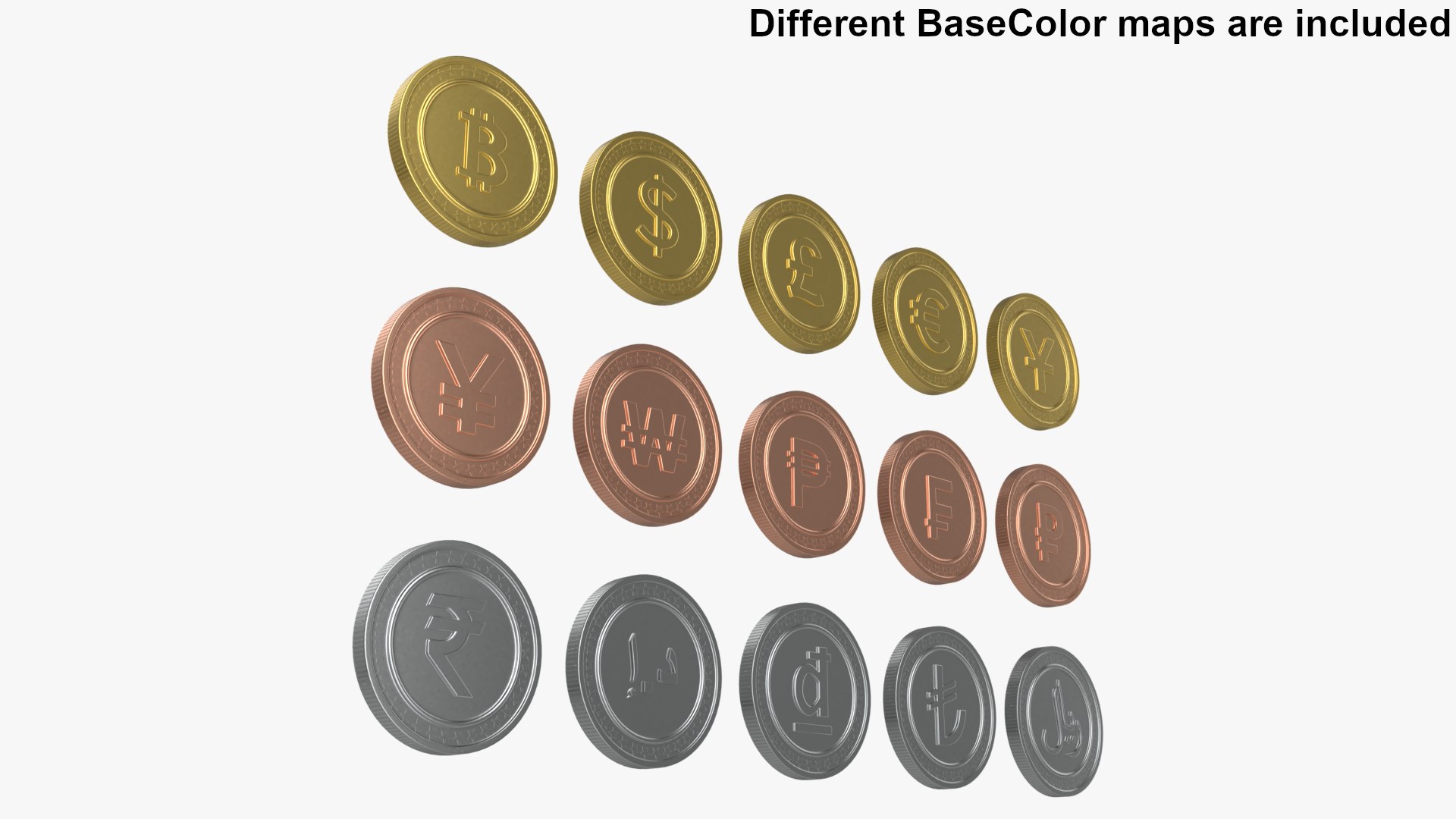 Currency Symbols Coins Collection 3D https://p.turbosquid.com/ts-thumb/0O/LwFekf/zm/coin_06/png/1756927516/1920x1080/fit_q87/0e959c10719156412a84bca7c7f51ecd72f04c72/coin_06.jpg