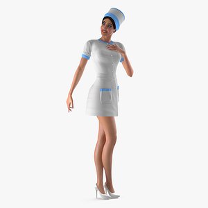 3D nurse hospital uniform