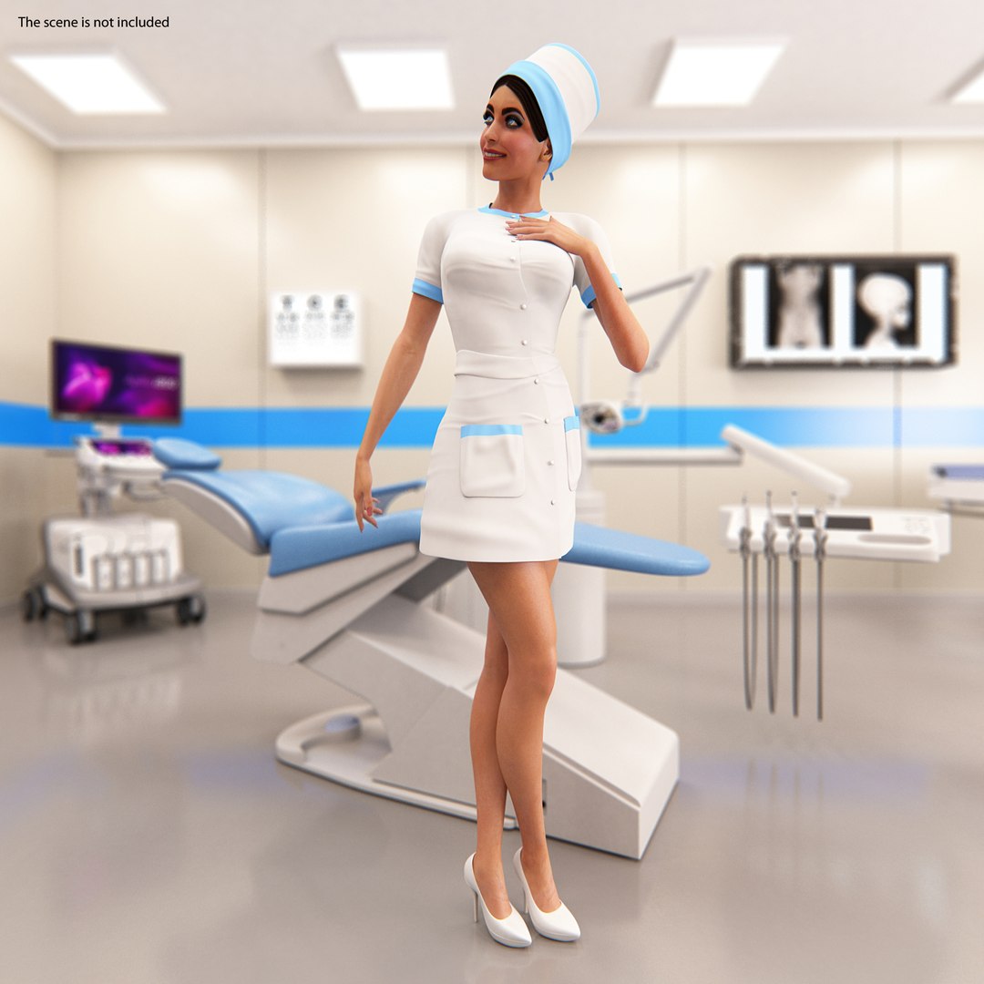 Nurse 3D model preview
