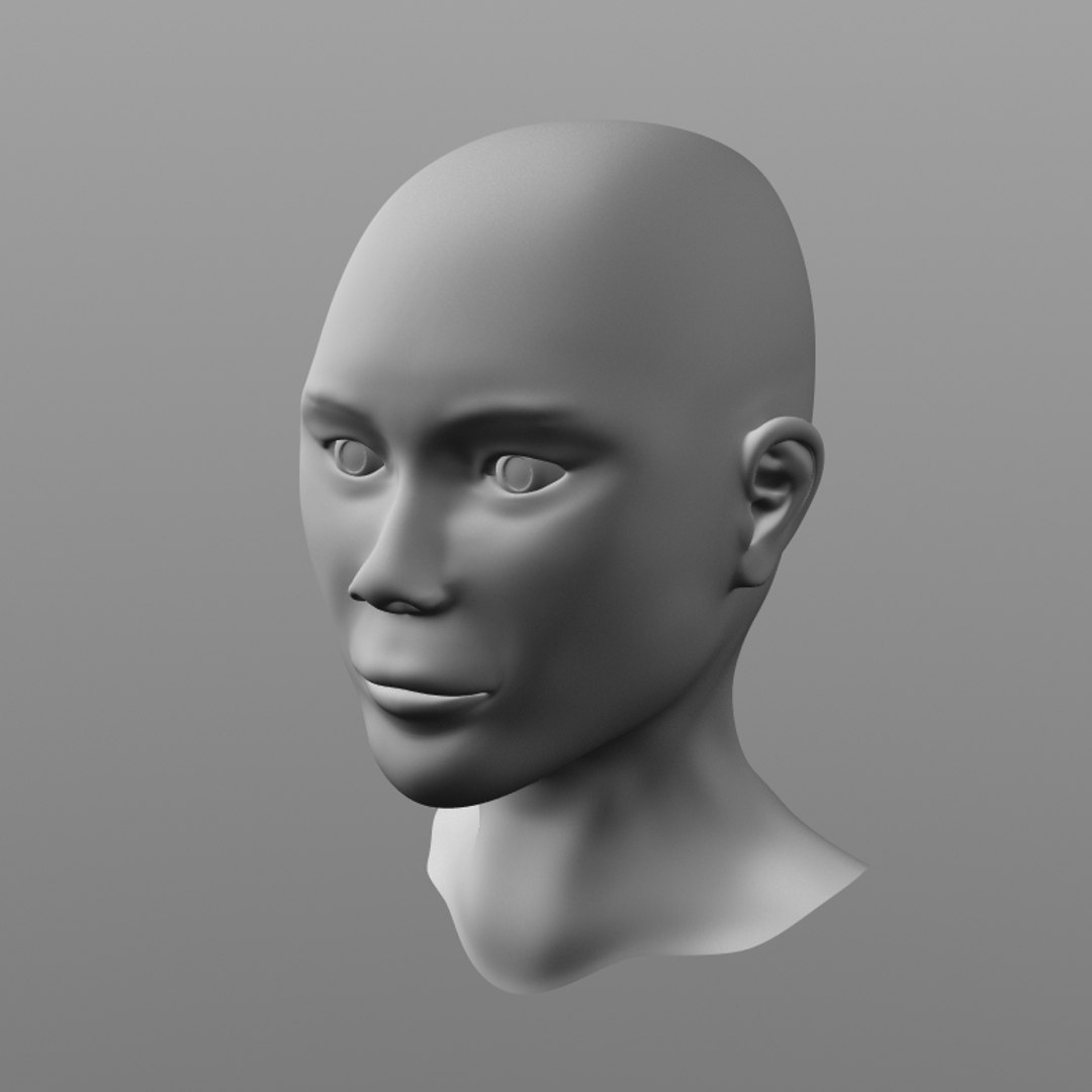 3d Model Athletic Female Head 7936