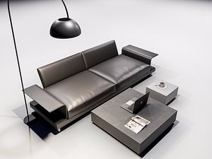 sofa chair armchair furniture houseware cushion seating modern 3D model