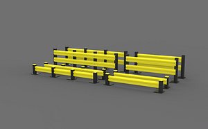 3D Safety Barrier 3D model
