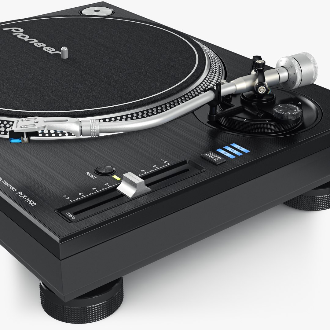 turntable pioneer plx-1000 3d obj
