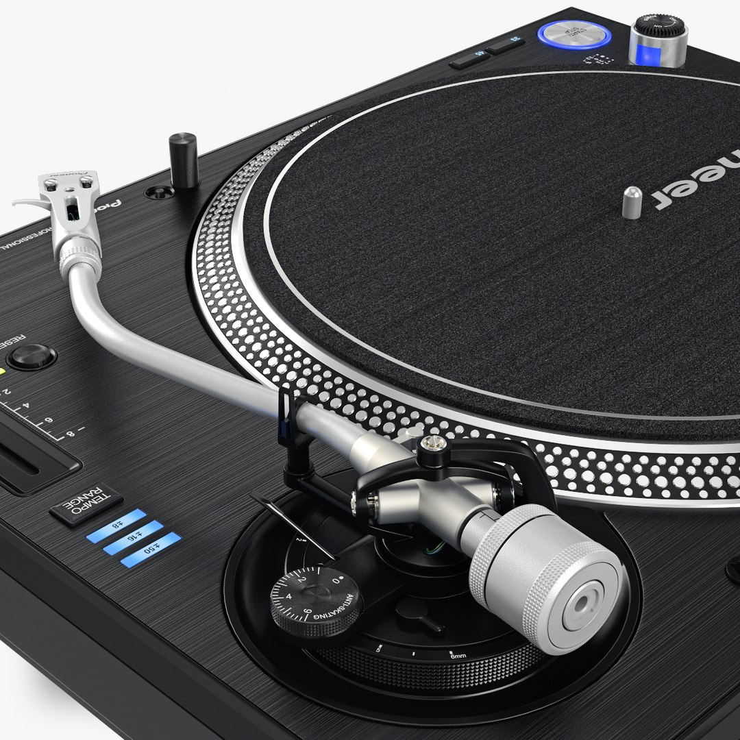 turntable pioneer plx-1000 3d obj