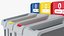 Four Compartments Recycling Station Set