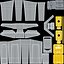 Four Compartments Recycling Station Set