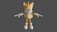 3D model Miles Tails Prower  Sonic Hedgehog Character