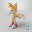 3D model Miles Tails Prower  Sonic Hedgehog Character