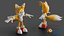 3D model Miles Tails Prower  Sonic Hedgehog Character
