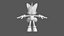 3D model Miles Tails Prower  Sonic Hedgehog Character