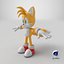 3D model Miles Tails Prower  Sonic Hedgehog Character