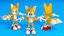 3D model Miles Tails Prower  Sonic Hedgehog Character