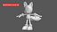 3D model Miles Tails Prower  Sonic Hedgehog Character