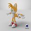 3D model Miles Tails Prower  Sonic Hedgehog Character