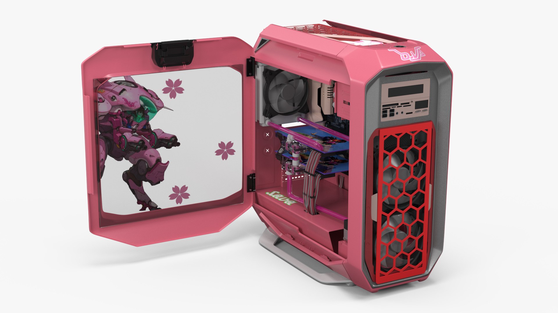 Case Modding Gaming PC for Girls 3D model preview