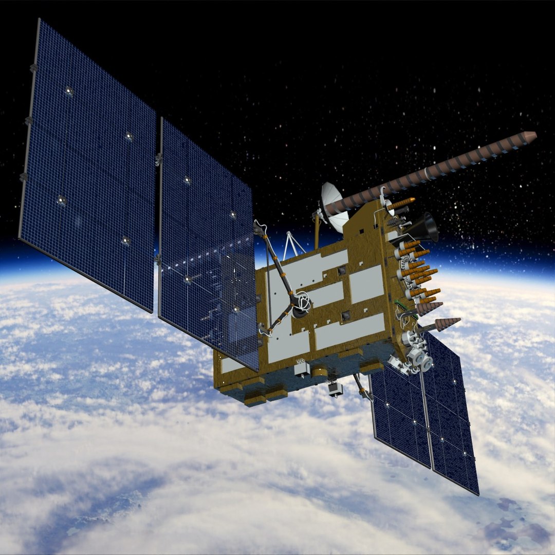 3d max russian gps satellite glonass
