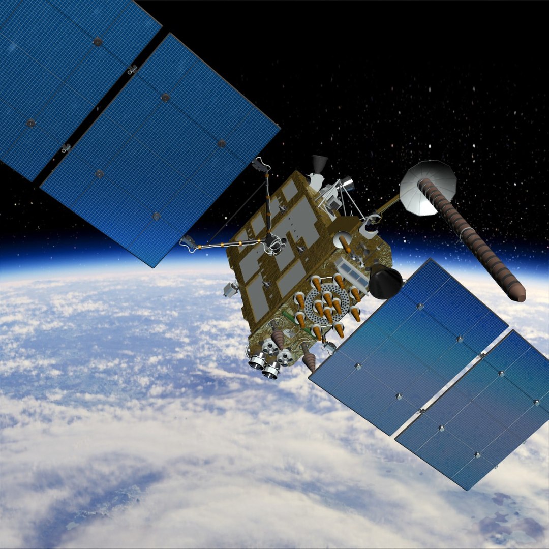 3d max russian gps satellite glonass