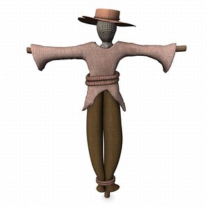3d scarecrow scare model