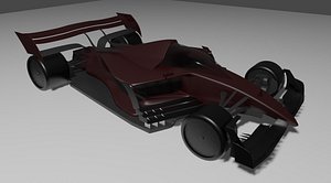 3D f1 concept car