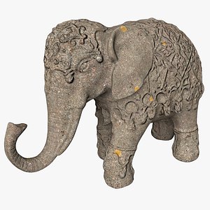 elephant statue 3D model