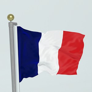 FRANCE FLAG 3D model