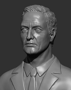 3d model man sculpture