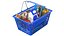 Two Detailed Full Shopping Baskets 3D model