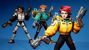Volt Runner - Rigged Stylized Sci-Fi Hero UE Unity