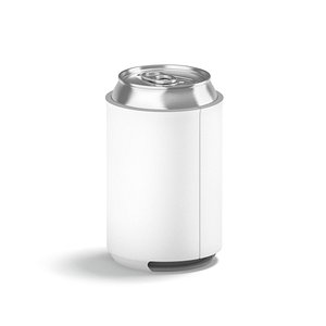 3D White Can Koozie 330 ml model