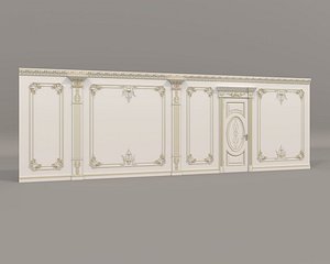 Wall Molding in Classic French style 40 model