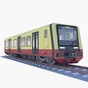 3D Berlin S-bahn train exterior model