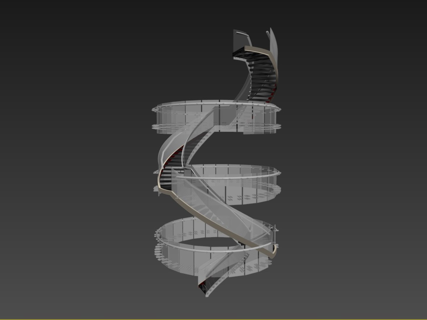 3d spiral stair