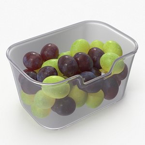 Grapes in Transparent Container