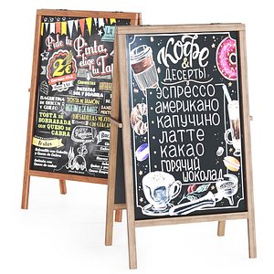 board menu 3D model