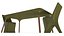 3D Modern  dinner chair and table green