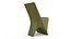 3D Modern  dinner chair and table green
