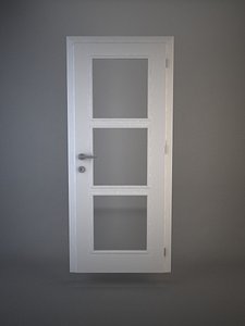 3d model of door doorframe