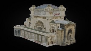 Low Poly The Casino Of Constanta Building - Romania model