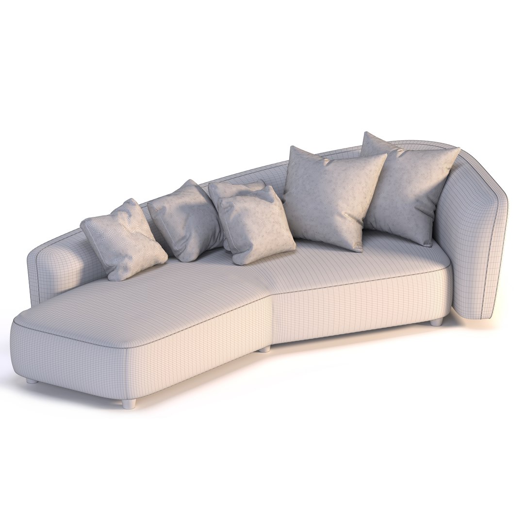 3D Model Fiordaliso Sofa - TurboSquid 1931992