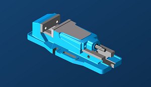 3D cnc power vice x model