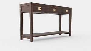 3D model Capetown console table wenge