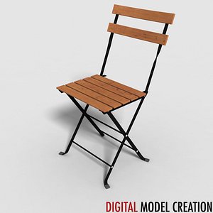 chair bistros 3d model
