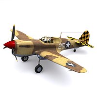 P-40F Warhawk 325FG 317FS Checkertails - Tunisia 1943
