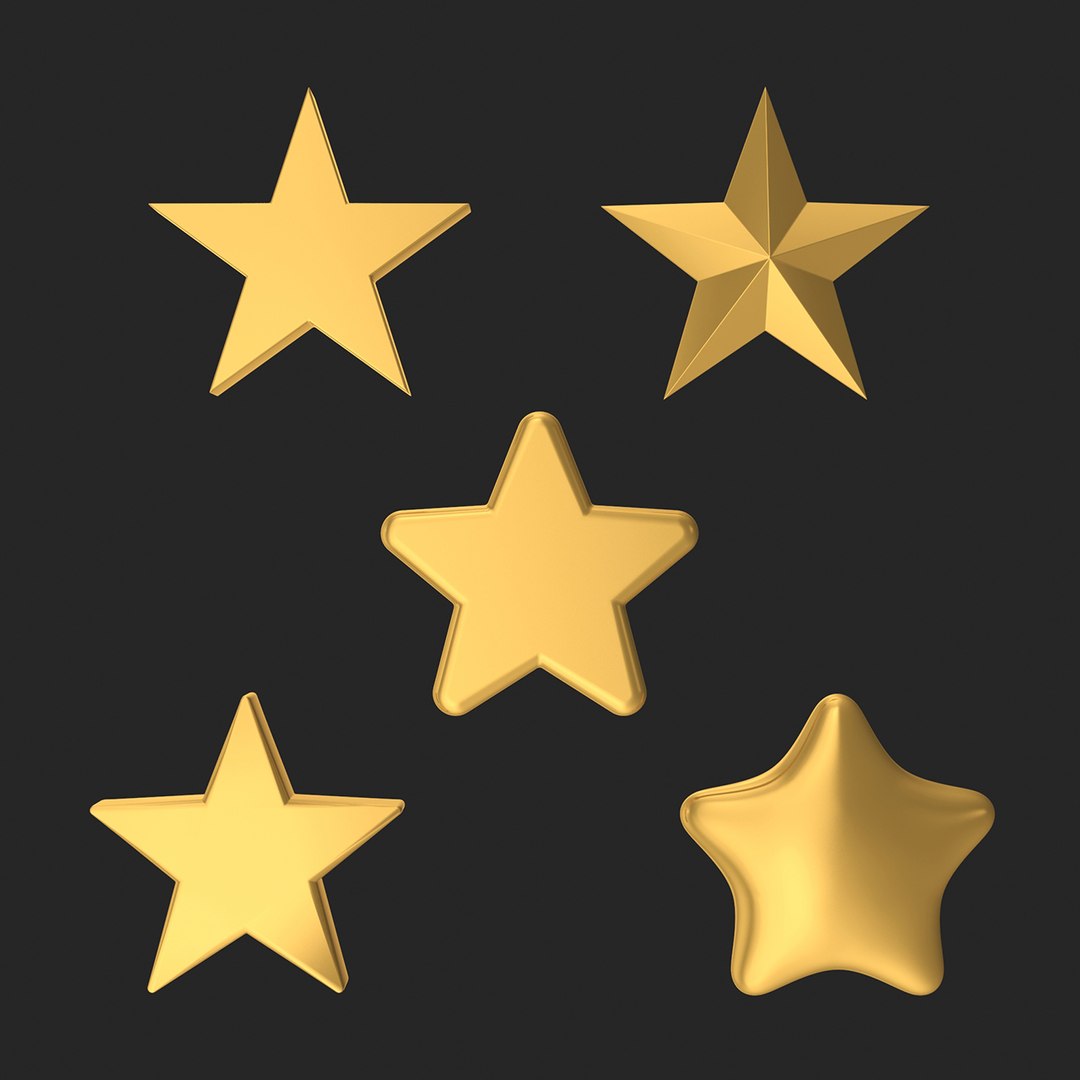 stars 3D model https://p.turbosquid.com/ts-thumb/0P/SNOI1O/SDMSeJaG/star_012/jpg/1542632358/1920x1080/fit_q87/91ead4b2680633430b7169cd3602a73339d541cb/star_012.jpg
